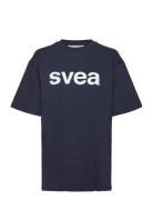 Smaustin Boxy Logo Ss T-Shirt Navy Svea