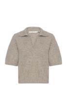 Gzalpha Ss Polo Pullover Brown Gestuz