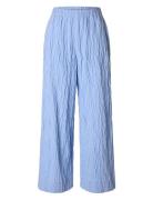 Slfcoria Hw Wide Pant B Blue Selected Femme