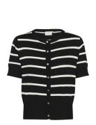 Kalizza Short Sleeve Cardigan Black Kaffe