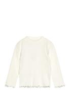 Turtleneck Long-Sleeved T-Shirt White Mango