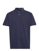 Custom Slim Fit Mesh Polo Shirt Blue Polo Ralph Lauren