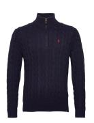 Cable-Knit Cotton Sweater Navy Polo Ralph Lauren