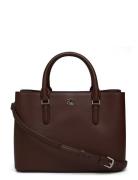 Leather Small Marcy Satchel Brown Lauren Ralph Lauren