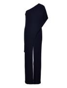 Cape Georgette -Shoulder Jumpsuit Navy Lauren Ralph Lauren