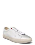 Longwood Distressed Leather Sneaker White Polo Ralph Lauren