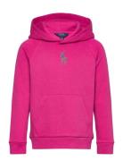 Floral Big Pony Fleece Hoodie Pink Ralph Lauren Kids