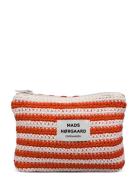 Milli Crochet Stripe Pouch Red Mads Nørgaard