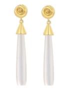 The Coquille St Drop Studs- Gold Gold LUV AJ