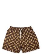 Floral Swim Shorts Brown Portia 1924