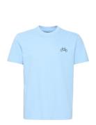 Cfetienne 0195 Tee W/ Bicycle Embri Blue Casual Friday