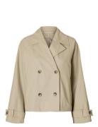 Slfcilo Short Trenchcoat Noos Cream Selected Femme