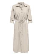 Onlaris Life Ls Belt Shirt Dress Cc Wvn Cream ONLY