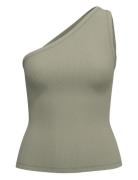 Slfanna Shoulder Top Green Selected Femme