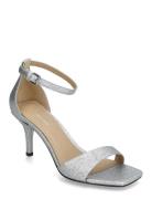 Jaida Heeled Sandal Silver Michael Kors