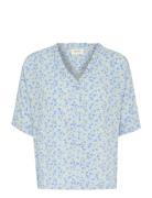 Crtiah Ss Shirt Blue Cream