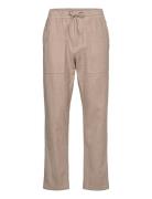 Akjan Twill Contrast Pants Beige Anerkjendt