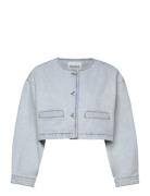 Elowen Cropped Denim Jacket Blue Malina
