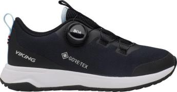 Viking Footwear Kids' Elevate Low F Gore-Tex Boa Black/Ice Blue