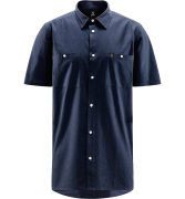 Haglöfs Men's Curious Hemp Short-Sleeve Shirt Tarn Blue