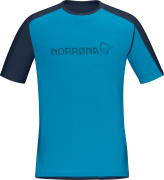 Norrøna Men's Falketind Equaliser Merino T-Shirt Hawaiian surf/Indigo ...