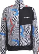 Men's Terrex Trail Running Printed Wind Jacket White/Black