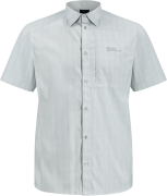 Jack Wolfskin Men's Norbo Short Sleeve Shirt Cool Grey Check