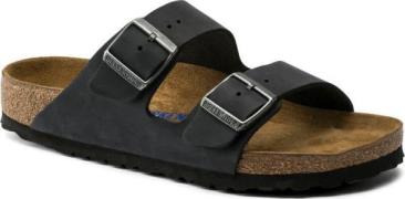 Birkenstock Unisex Arizona Soft Footbed Oiled Leather Regular Fit Blac...
