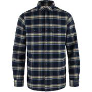 Men's Övik Heavy Flannel Shirt Dark Navy-Buckwheat Brown