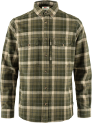 Men's Värmland Heavy Flannel Shirt Green-Deep Forest