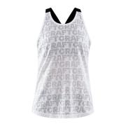 Women's Core Charge Logo Singlet White