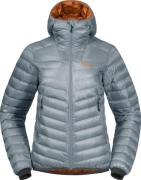 Bergans Women's Senja Down Light Jacket With Hood Husky Blue/Golden Fi...