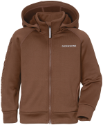 Didriksons Kids' Corin Full Zip 7 Earth Brown