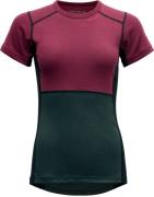 Devold Women's Lauparen Merino 190 T-Shirt Beetroot/Woods/Ink