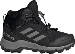 Adidas Kids' Terrex Mid GORE-TEX Hiking Shoes Core Black / Grey Three ...