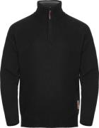 Gridarmor Men's Snøkrystall Solid Half Zip Ullgenser Black Beauty