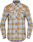 Norrøna Women's Svalbard Flannel Shirt  Blue Fog/Camelflage