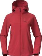 Bergans Women's Vaagaa Softshell Jacket Hood Crimson Red