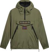 Napapijri Unisex Rainforest Ripstop Anorak Jacket Green Lichen