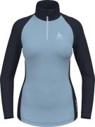 Odlo Women's Tn L/S Halfzip Natural  Provincial Blue - Dark Sapphire M...