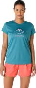 Asics Women's Fujitrail Logo SS Top Atlantis Blue