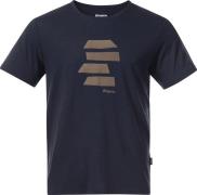 Bergans Men's Rabot Mount Wool Tee Navy Blue/warm Sand Pta