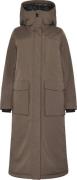 Didriksons Women's Leya Parka Long 4 Mocha Brown