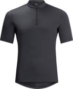 Jack Wolfskin Men's Bike Commute Half Zip T-Shirt Phantom