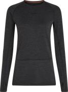 Icebreaker Women's Merino 260 ZoneKnit Long Sleeve Crewe Jet Hthr