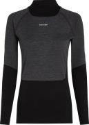 Icebreaker Women's Merino 200 Oasis+ Long Sleeve High Neck Black/Jet H...