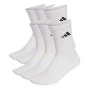 Adidas Cushioned Crew Socks 6 Pair Pack White/white/black