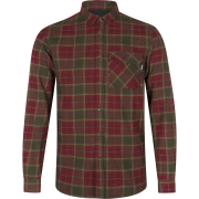Seeland Men's Glen Flannel Shirt Red Forest Check