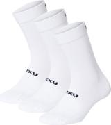 2XU Crew Socks 3 Pack White/Black