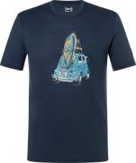 super.natural Men's Carsurf Tee Blueberry/various